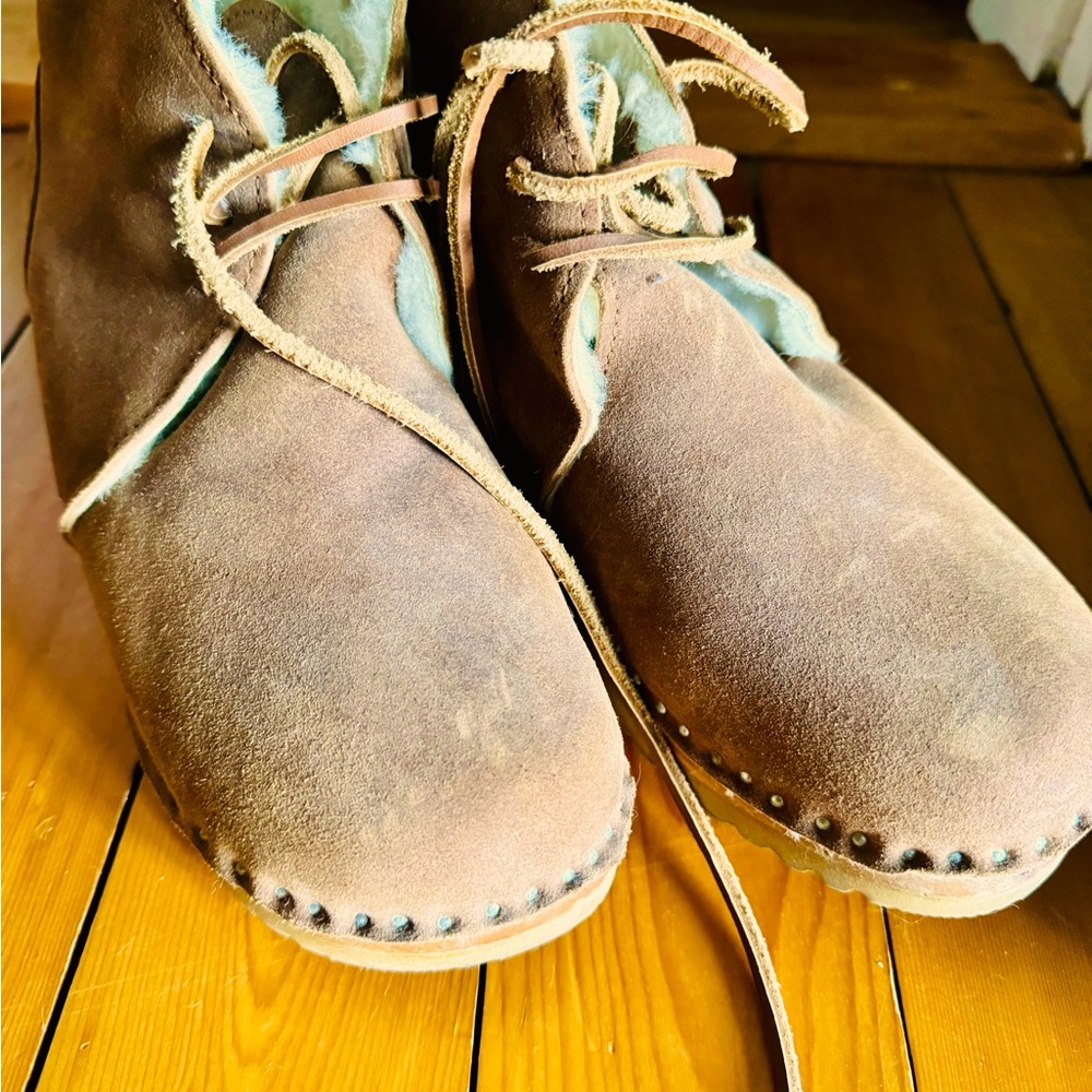 Troentorp Shearling Clog Boot Size 40 - image 1